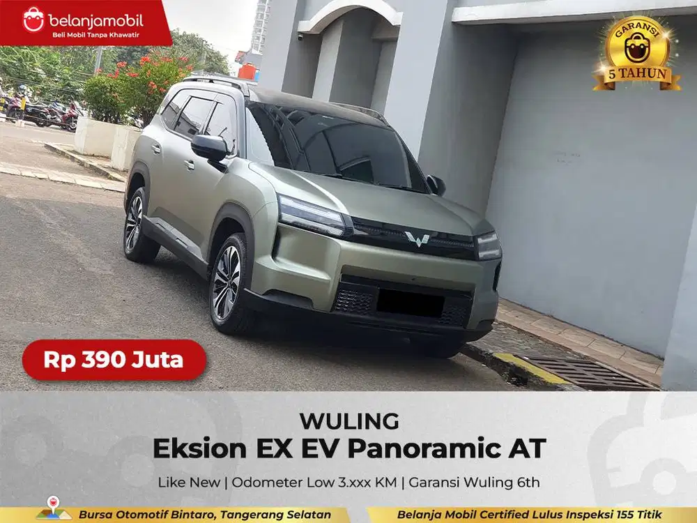 [ GARANSI 5THN KM 3RB ] Wuling Eksion EX EV Panoramic 2024/2025/2026
