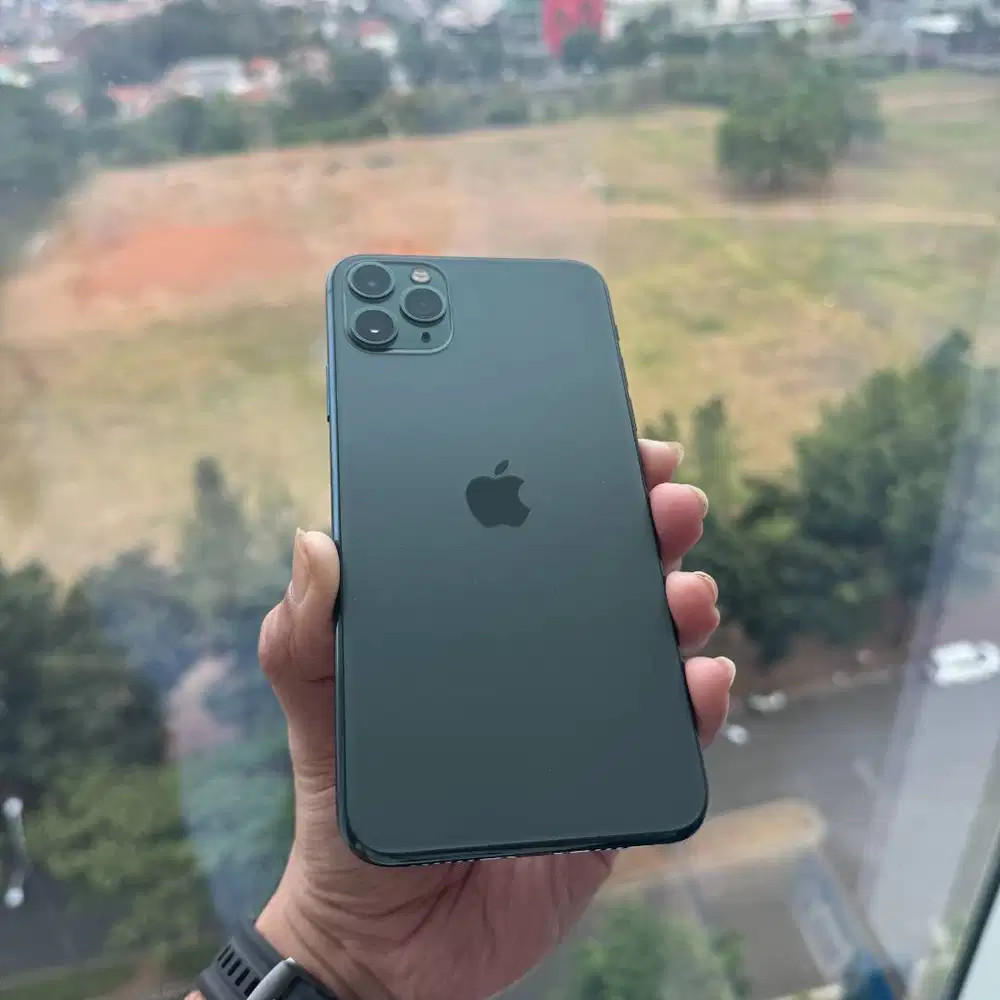 iPhone 11 Pro Max 256GB Midnight Green Ex Inter, Mulus 97%, No Service