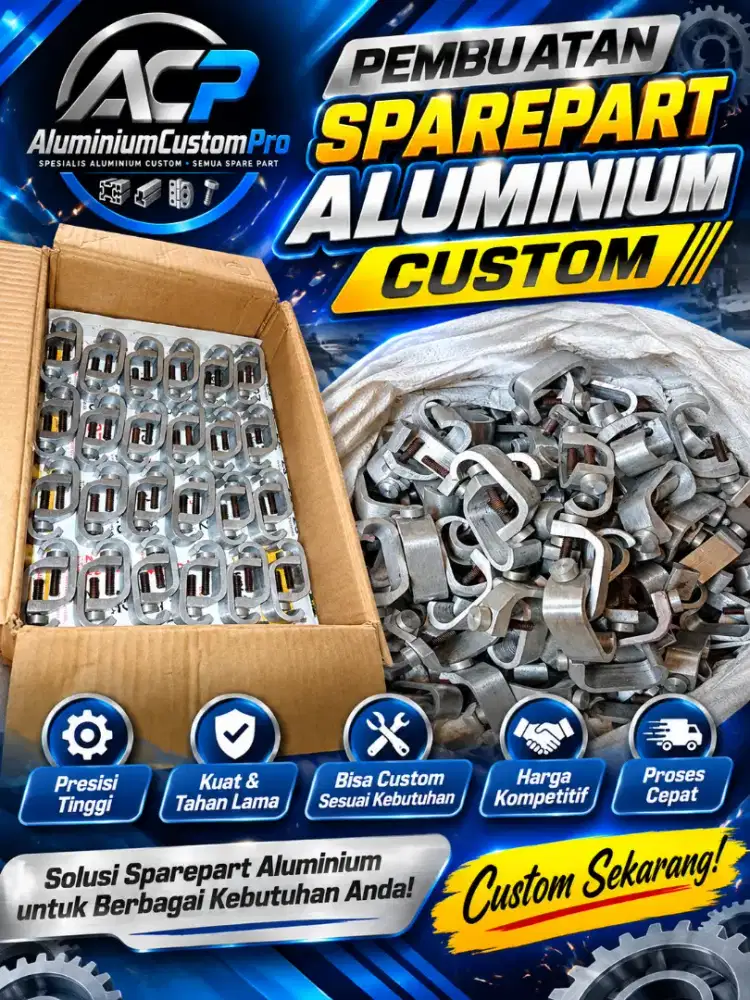 Jasa Pembuatan Sparepart Aluminium Custom untuk Industri dan Bengkel