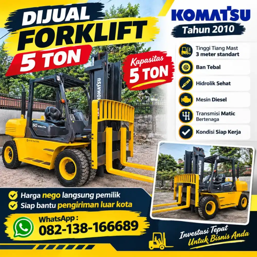 Forklift 5 ton Komatsu 2010