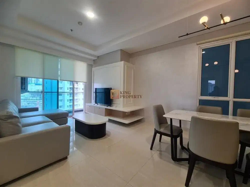 Tinggal Bawa Koper! Sewa 3BR Aparatemen Grand Madison Tanjung Duren Luas 110,7m² Full Furnish  2 Balkon & Kamar ART Fasilitas Lengkap