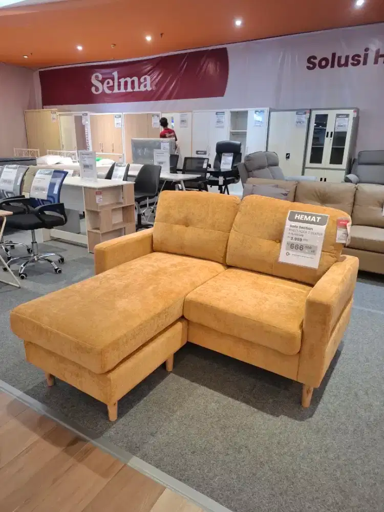 SOFA L KAIN EMPUK 3JTAN BISA CICIL 0%