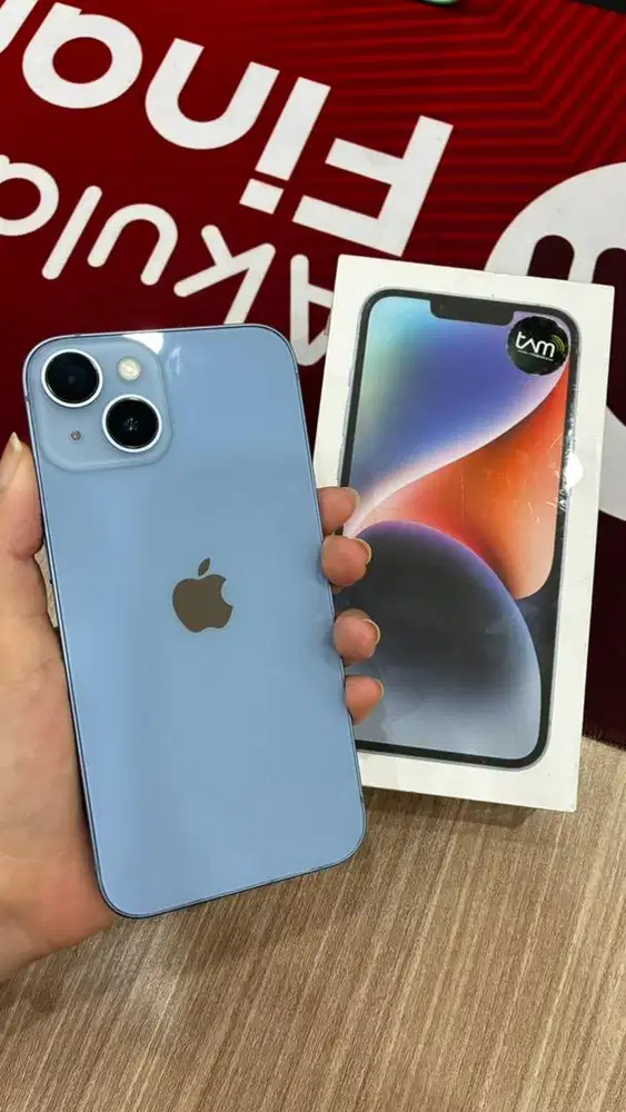 iPHONE 14 128GB BLUE EX RESMI INDO