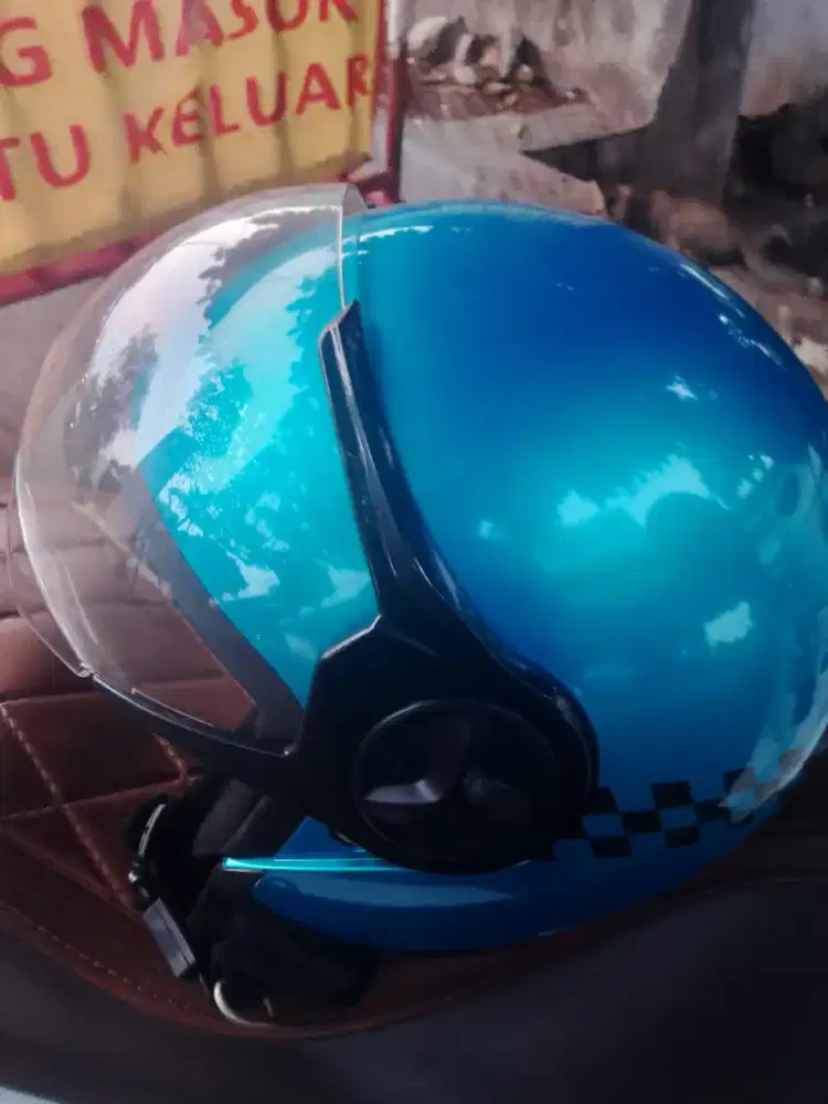 Helm Alva N3 Warna Biru Tidak Pernah Dipake Dari Baru