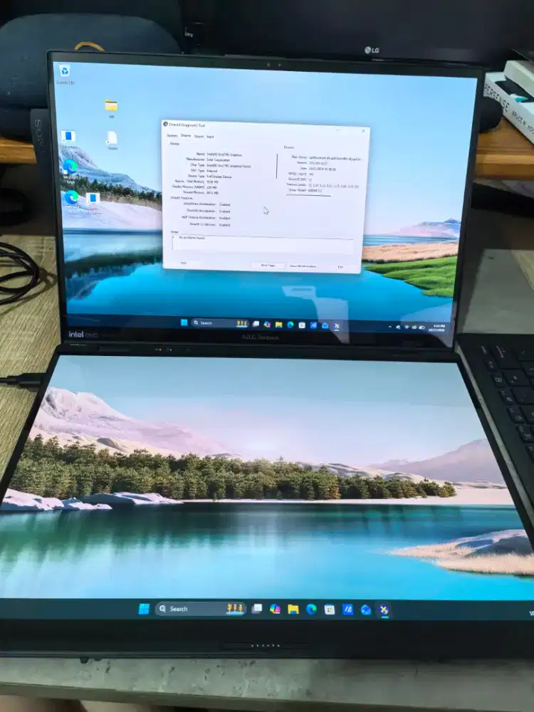 asus zenbook duo 2025 ux8406MA panel OLED