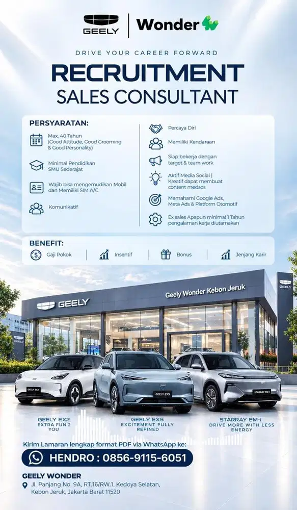 Loker SALES GEELY