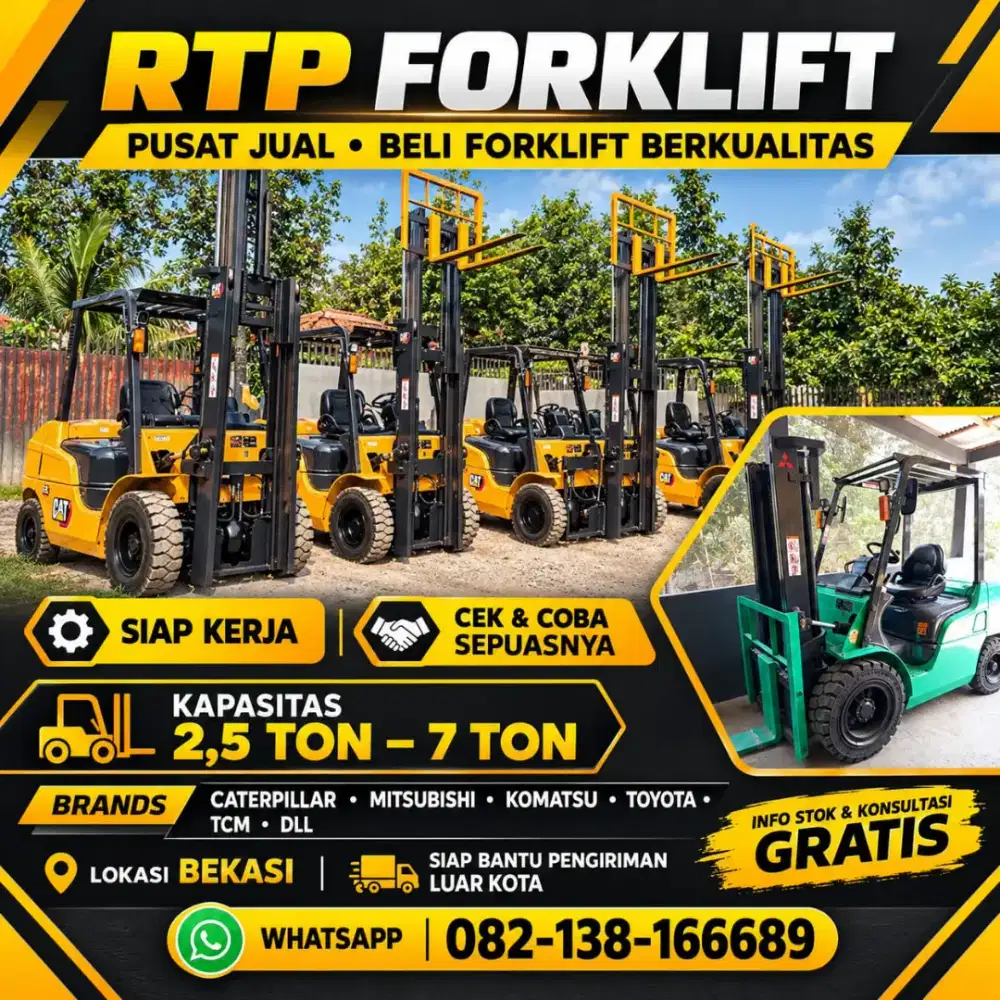 Forklift bekas berkualitas berbagai jenis