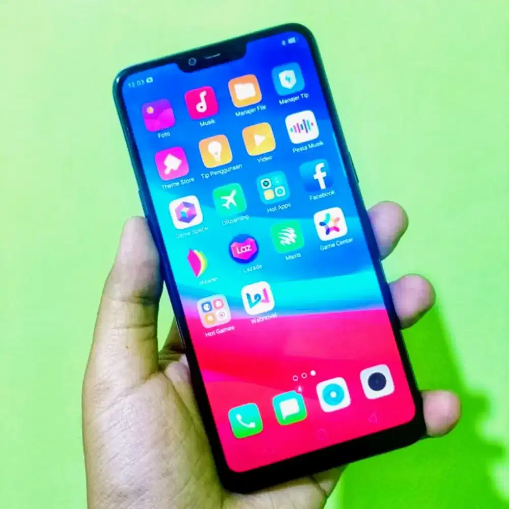 Oppo A3S Jaringan 4G Ram 4/64gb Full Layar Sehat