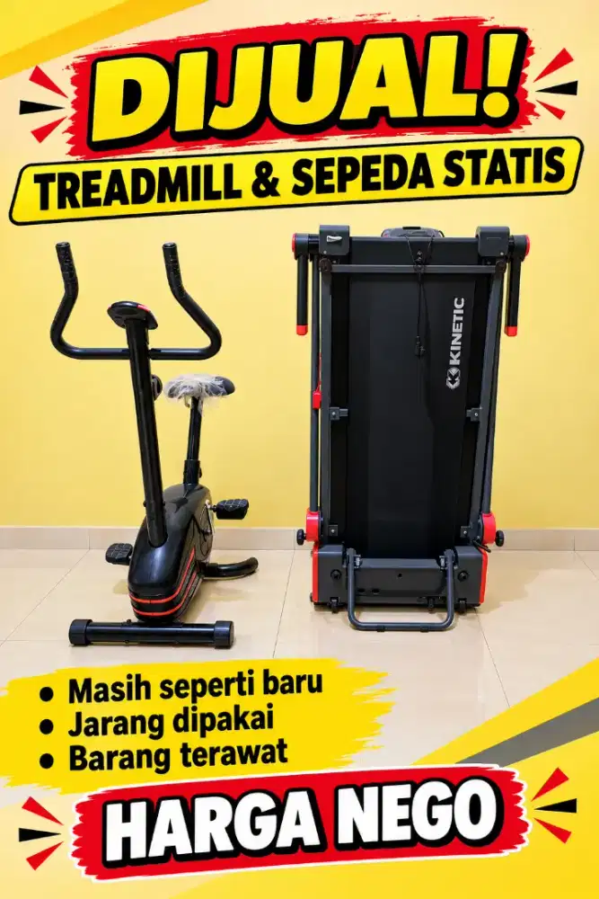 Treadmill dan sepeda statis
