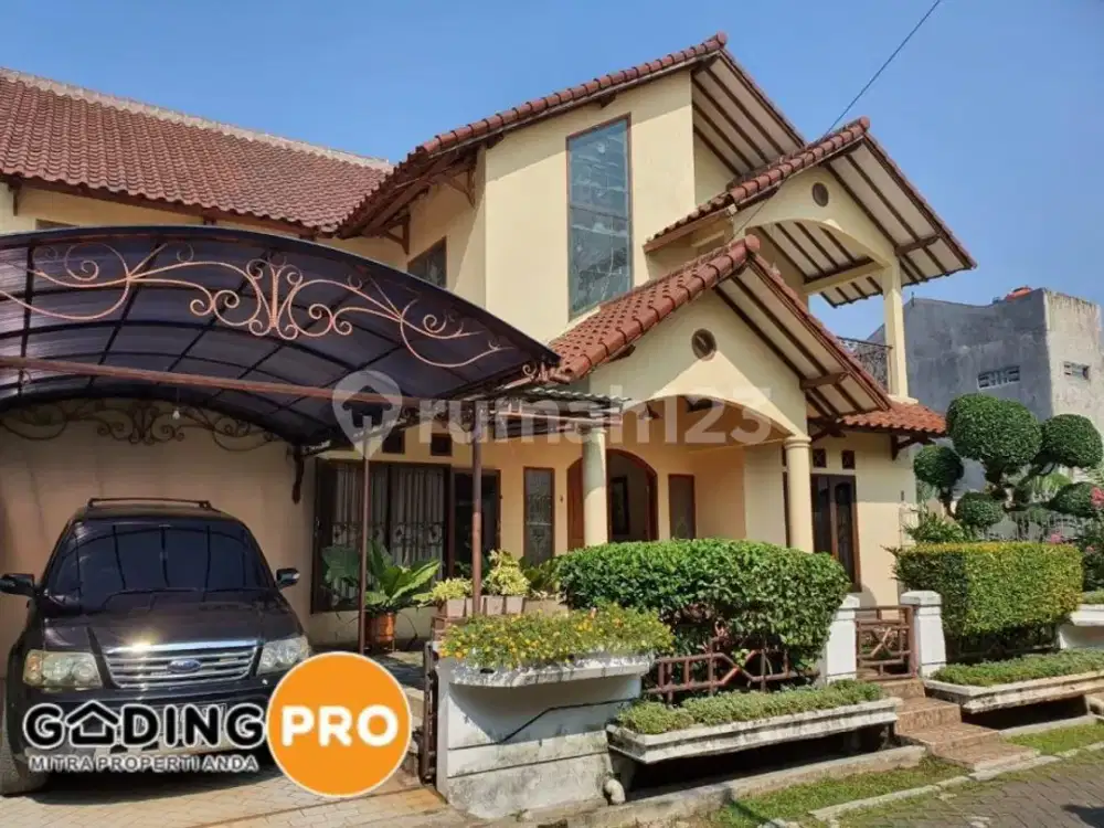 Rumah 2 Lantai Bintaro Jaya Tangerang Selatan SHM Privat Pool Halaman Luas Bangunan Kokoh Rapi Siap Huni