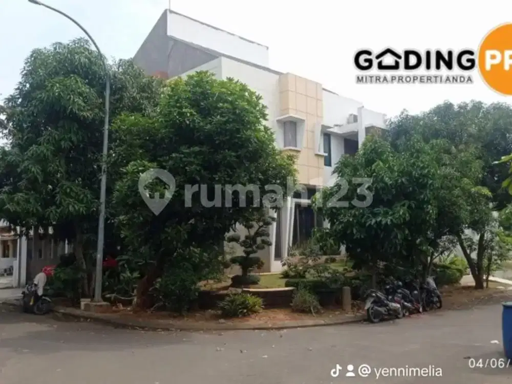 Rumah 2 Lantai SHM Deltamas Lippo Cikarang Posisi Hoek Rapi Siap Huni Dalam Cluster