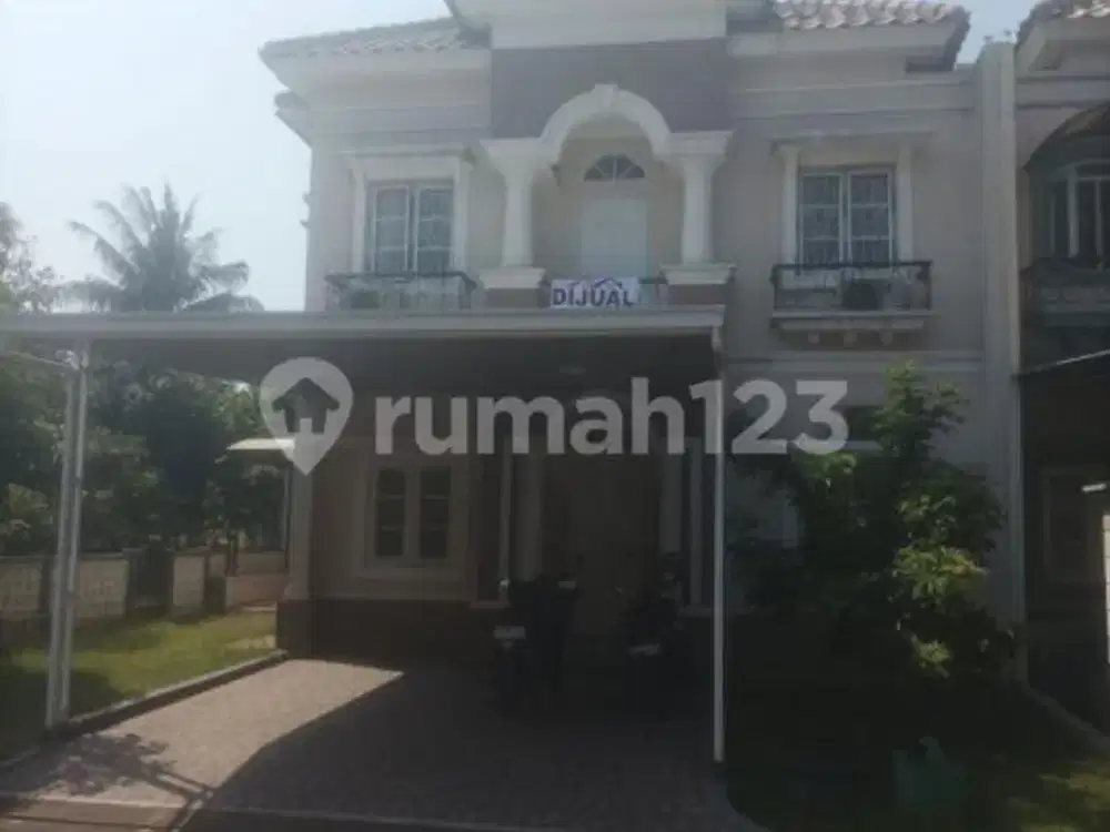 Rumah 2 Lantai Raffles Hills Cibubur Posisi Hoek SHM Rapi Siap Huni Dekat LRT Harjamukti
