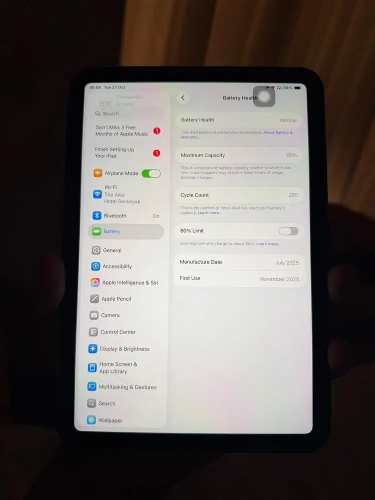 iPad Mini 7 Blue 128GB Wifi Ex Inter LL/A