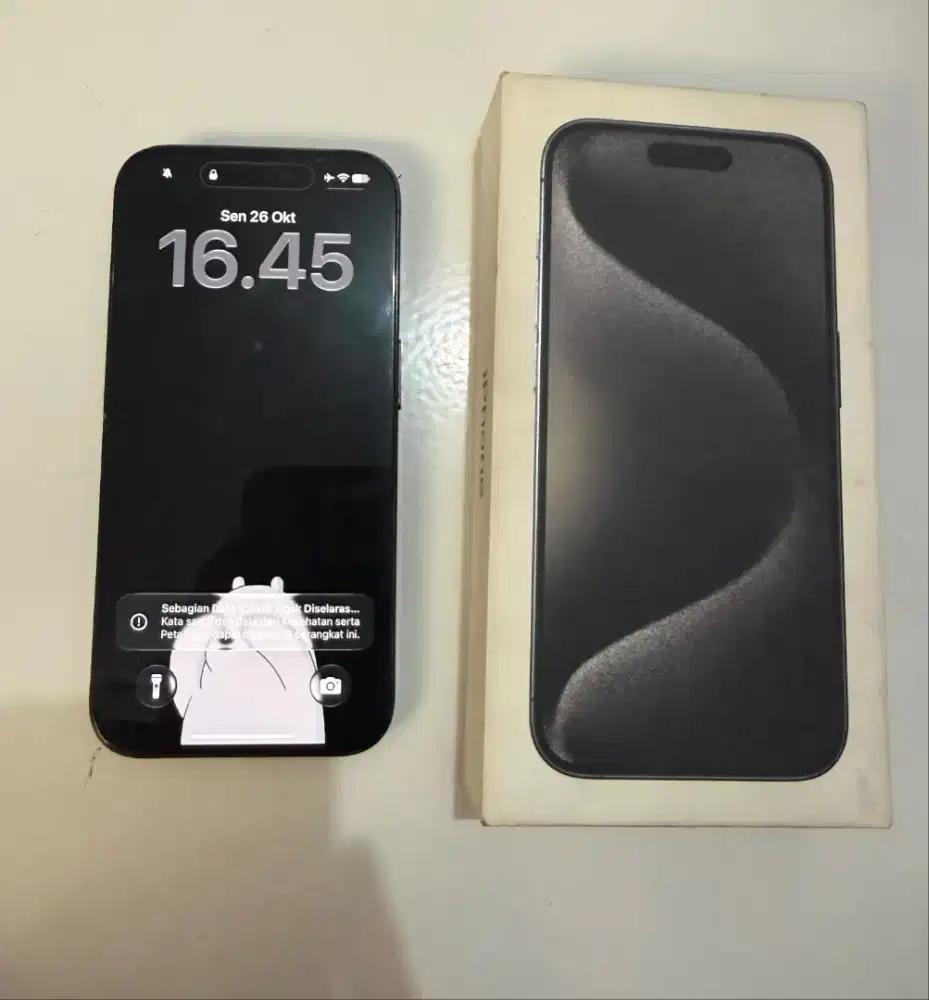jual ip 15pro 128gb ibox bh 83% nominus orian dus ga ori mahar 12,8jt