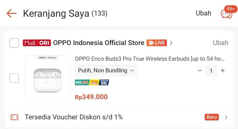 TWS Oppo Enco Buds3 Pro