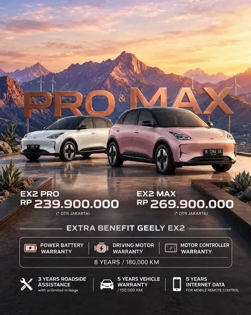 EX 2 harga terbaik