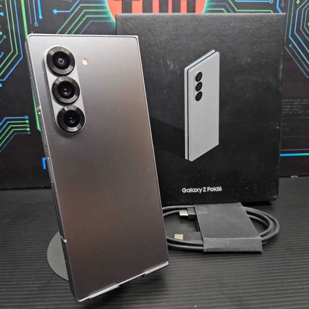 Samsung Galaxy Z Fold 6 12/256GB Silver Resmi Fullset No Minus