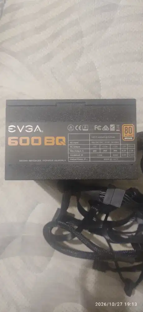 PSU EVGA 600 BQ 600 WATT 80+ BRONZE