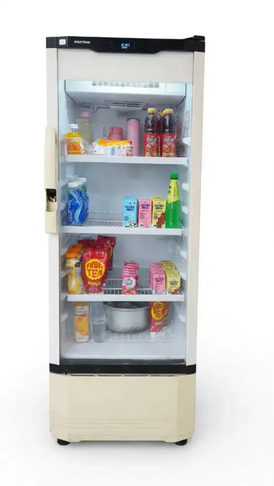 Dijual murah showcase 1 pintu merk polytron