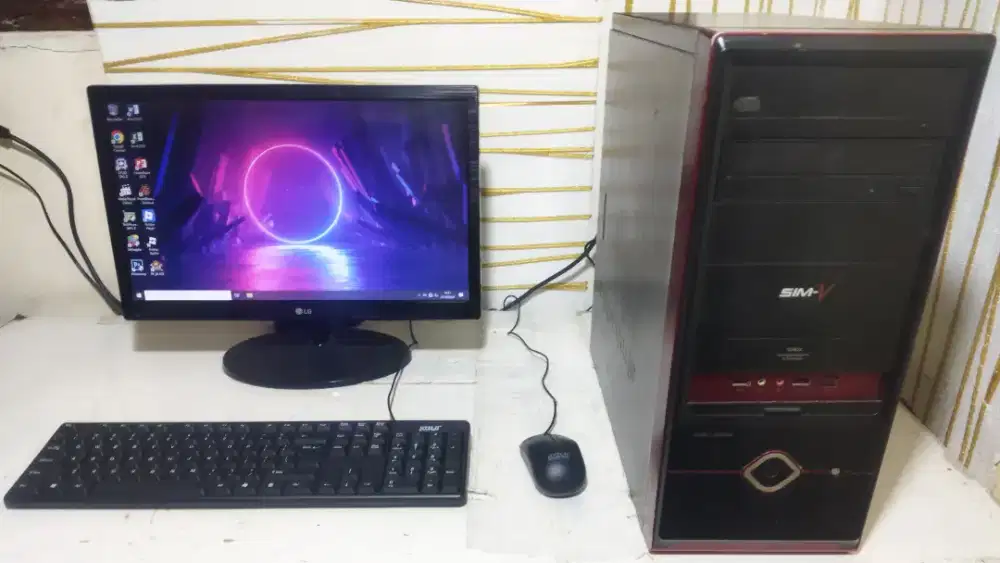 PC Komputer Fullset Core i3 Gen 3/ HDD 500Gb/ Ram 4Gb/ Monitor 19 inch