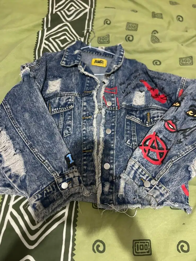 Jeans AMR  crop fashion wanita