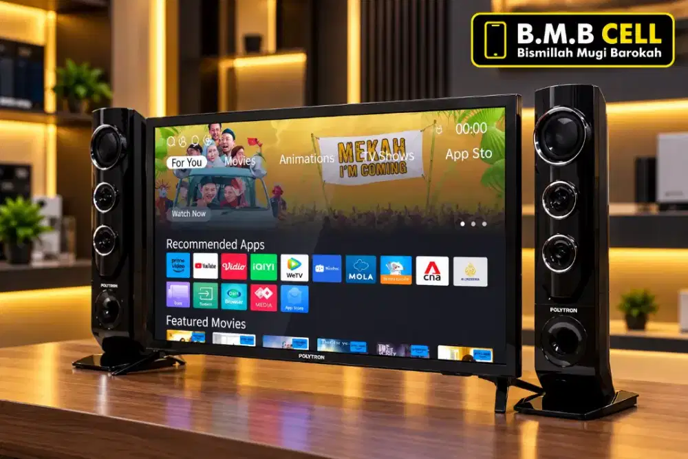 POLYTRON SMART TV 32 INCH. BARU. GARANSI RESMI. COD SERKOT FREE ONGKIR