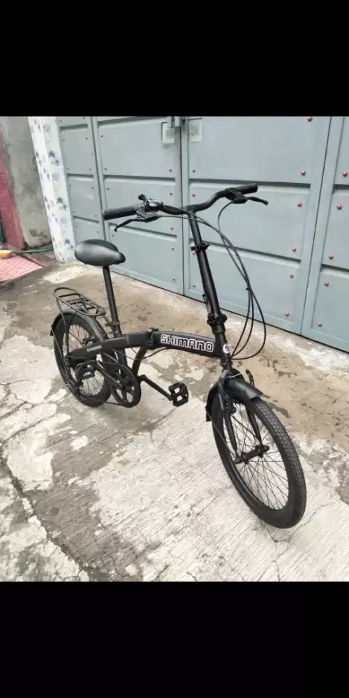 Sepeda Lipat BASIC PHOENIX 6 SPEED CUSTOM BAGUS UK. 20 SIAP PAKE, NEGO