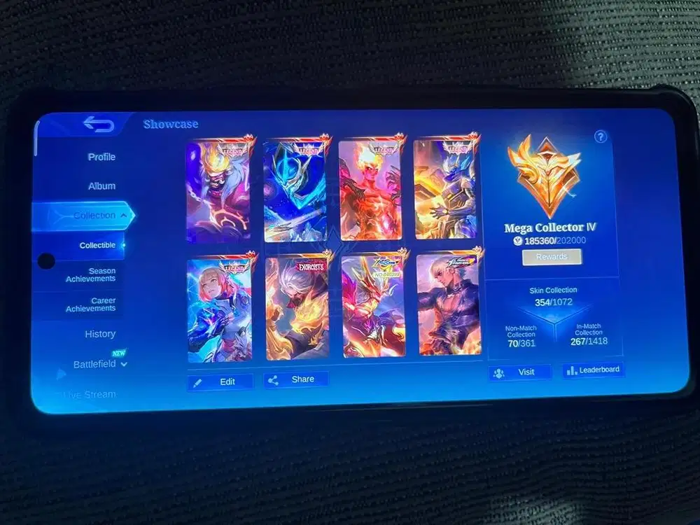Akun Mobile Legend Mega Collector IV