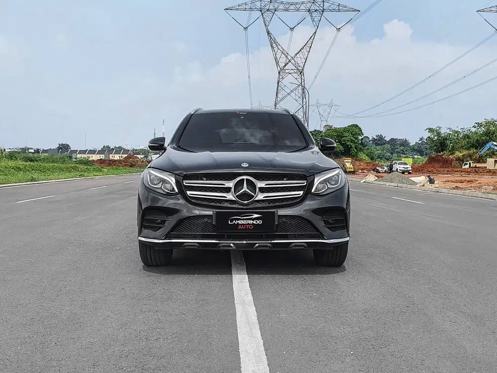 MERCEDES BENZ GLC200 AMG 2018 HITAM MULUS LOW ODO KM RENDAH