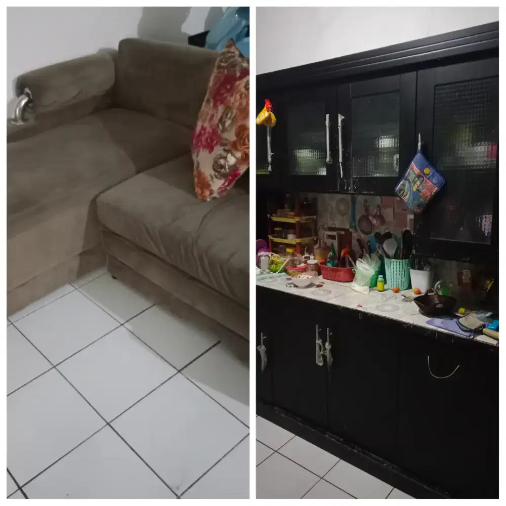 Jual Cepat Borongan Edisi Pindahan,,, Sofa Bed & Lemari Serba Guna
