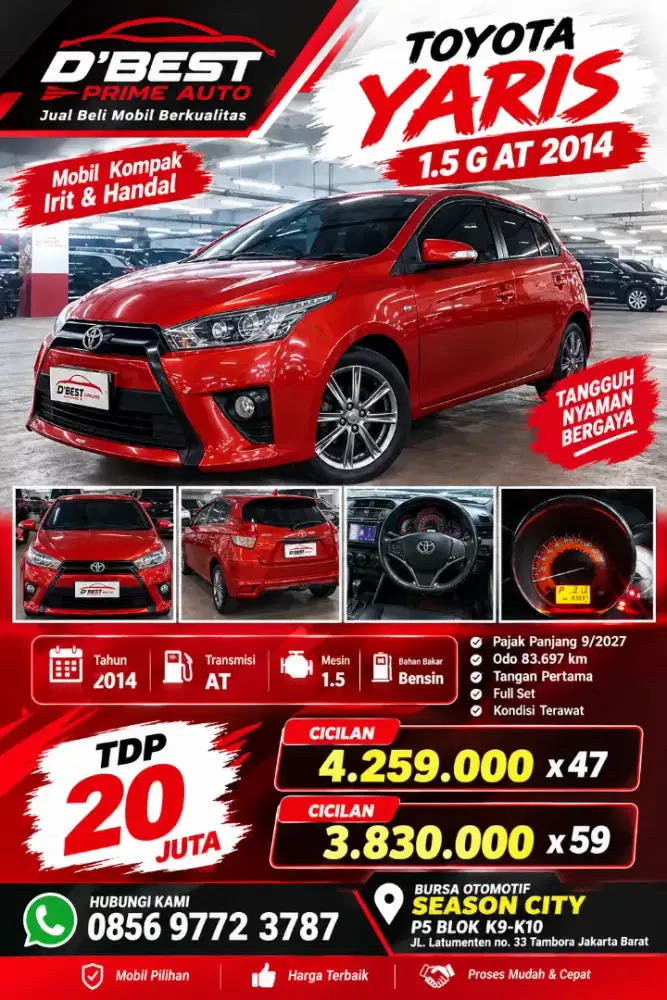 Toyota Yaris 1.5 G AT 2014