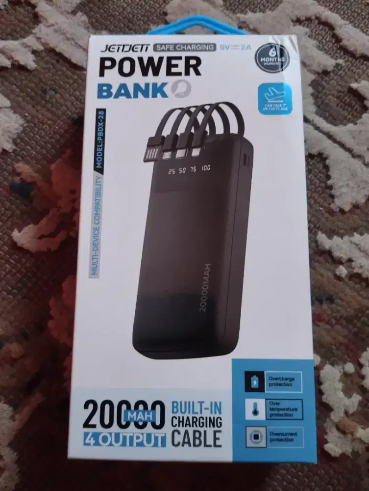 POWERBANK JETT JETT 20.000 MAH BARU & GARANSI RESMI