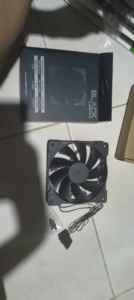 Cubegaming black fan 12cm