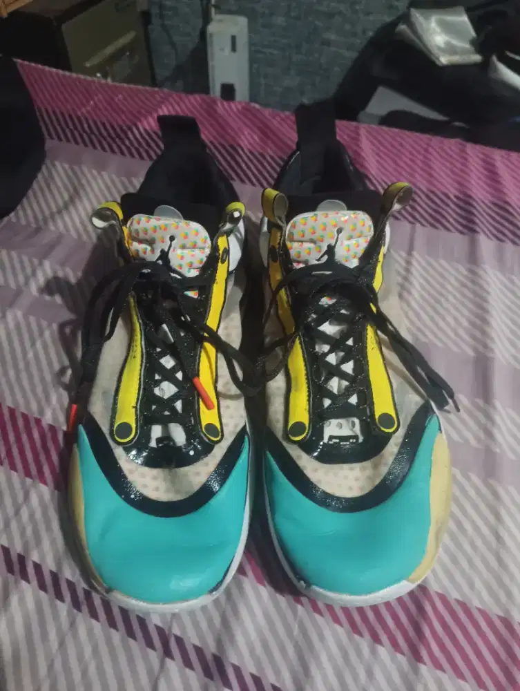 Sepatu Basket Nike Air Jordan 34 Low Guo Ailun Pop Art For sale