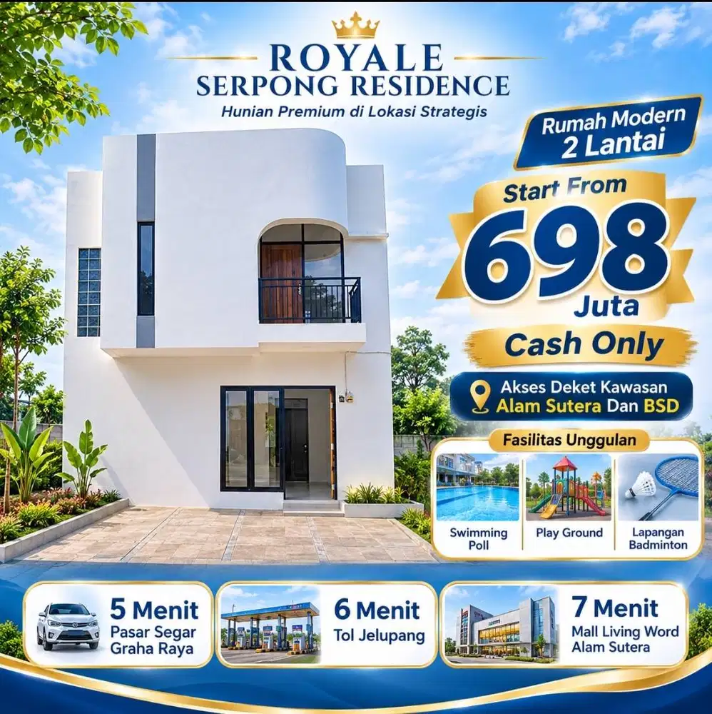 rumah 2 lantai termurah di BSD