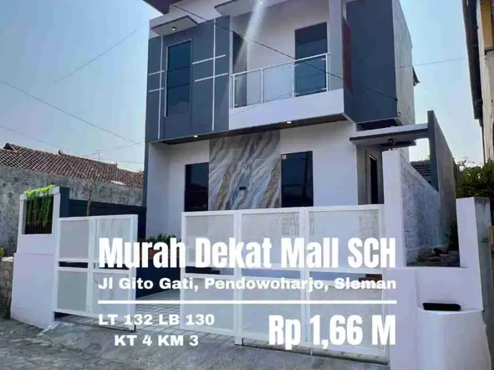 Rumah Baru Mewah Murah dekat SCH Mall Jl Gito gati