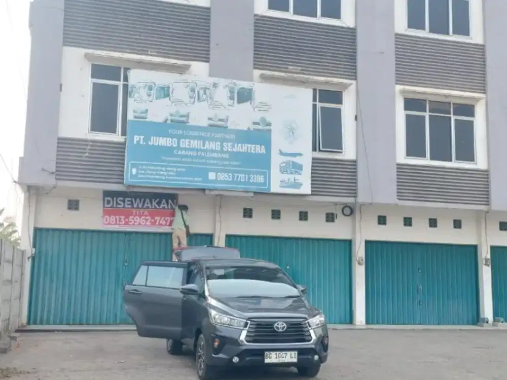 Disewakan ruko besar 2 pintu plong lokasi jalan baypass alang-alang lebar