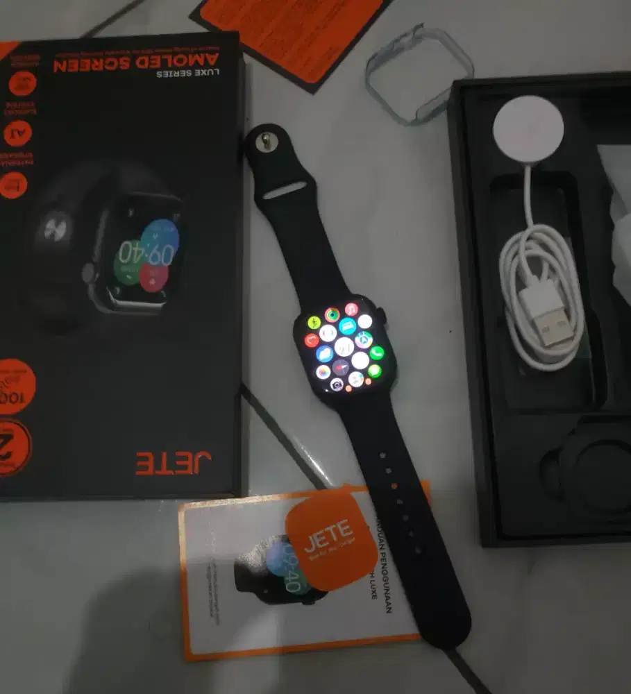 i watch smartwatch gelang kesehatan jam jete series luxe layar amoled