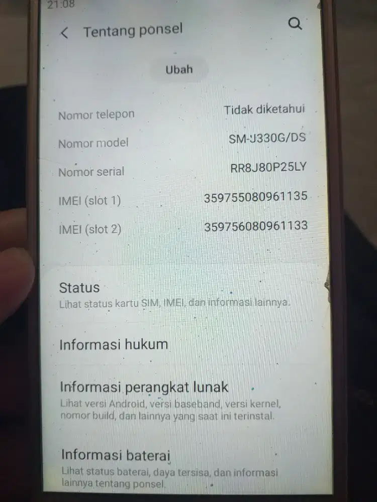 Hp merk samsung j3 pro