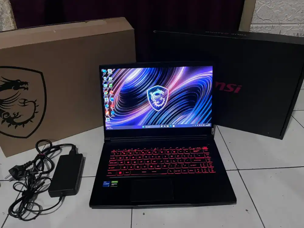 Dijual Laptop Gaming MSI GF63 Thin 11SC intel core i5 gen11
