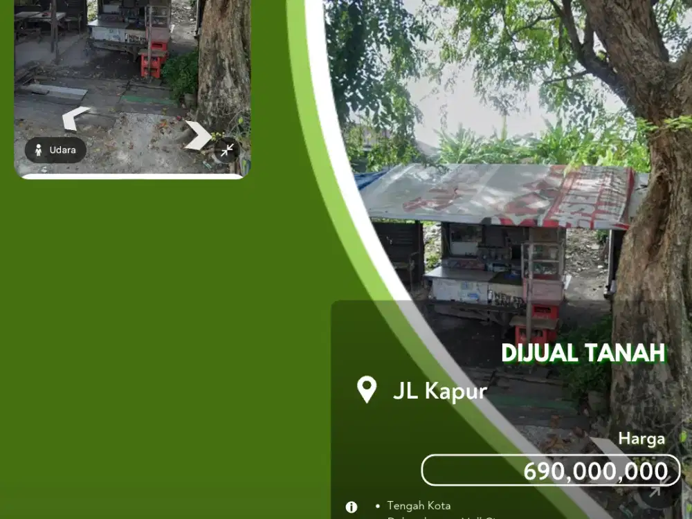 Dijual Tanah Tengah Kota Pekanbaru Daerah Jalan Kapur!