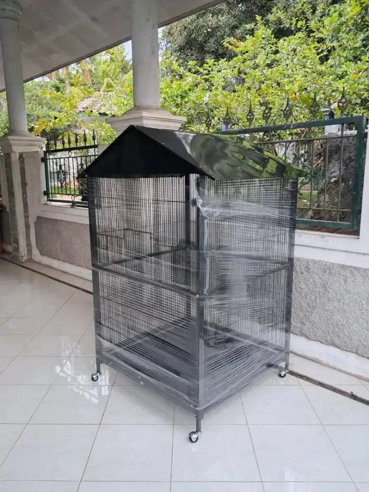 (COD) Sangkar Besi Burung Parrot