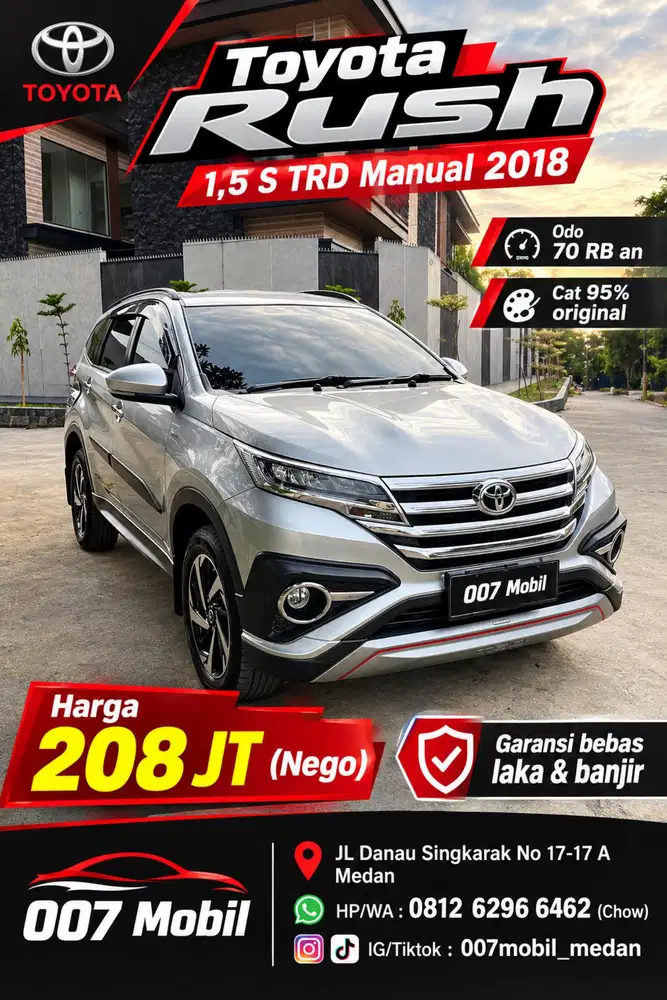 Toyota Rush 1,5 S TRD Manual 2018 | 2019 | 2020 | Terios , Avanza 2018