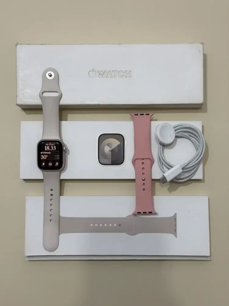 Apple Watch Series 9 41mm - Starlight - Resmi Indo