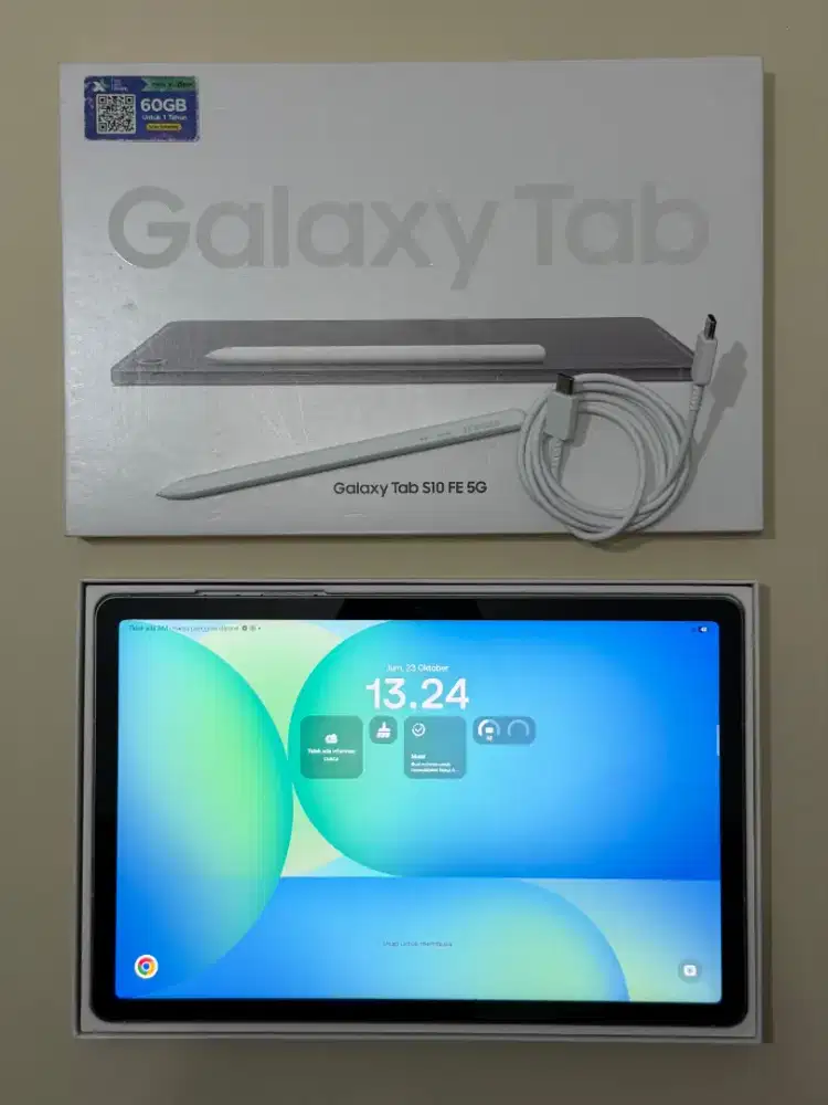 Samsung Tab S10 FE 5G 8/128 - Wifi + Cell - Gray - Resmi Indo