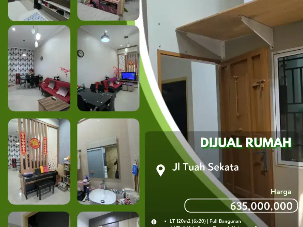 DIJUAL RUMAH FULL FURNISHED - Griya Asri Blok D No.4, Jl. Tuah Sekata