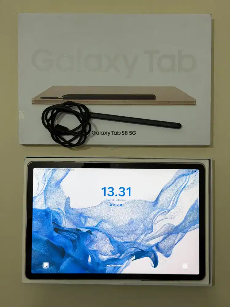 Samsung Tab S8 8/128 5G - Wifi + Cell - Gold - Resmi Indo
