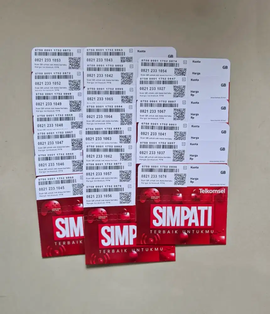 perdana simPATI no cantik dan rapi 11 digit segel bonus kuota 5GB