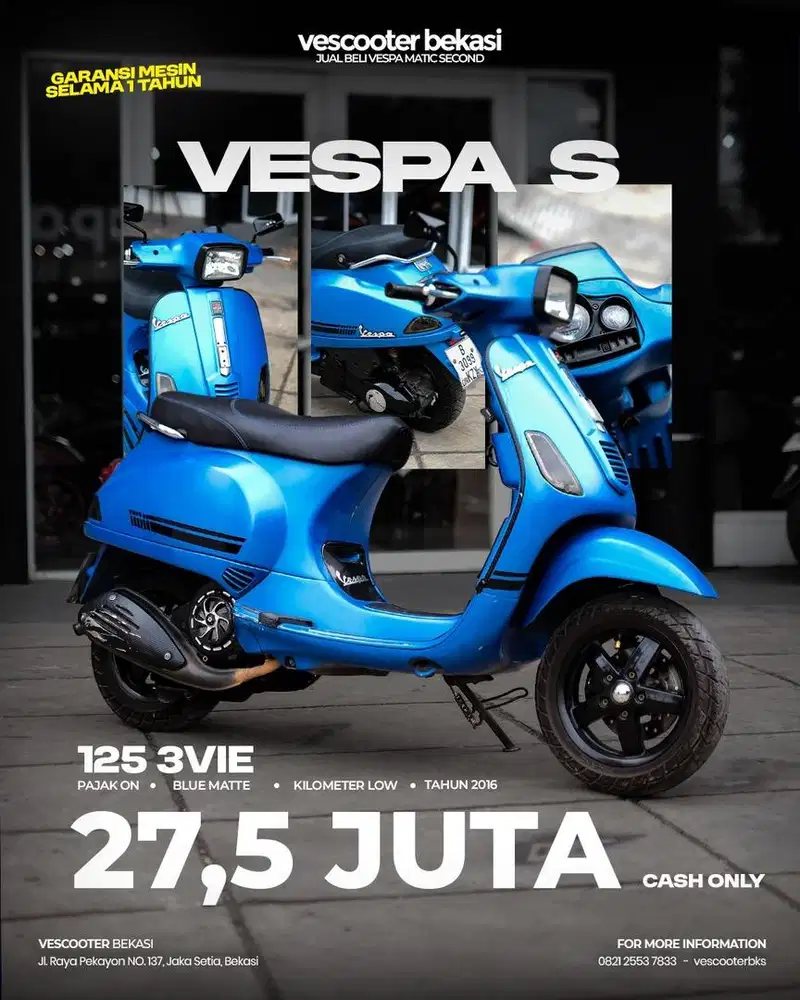 VESPA S 125 3VIE 2016