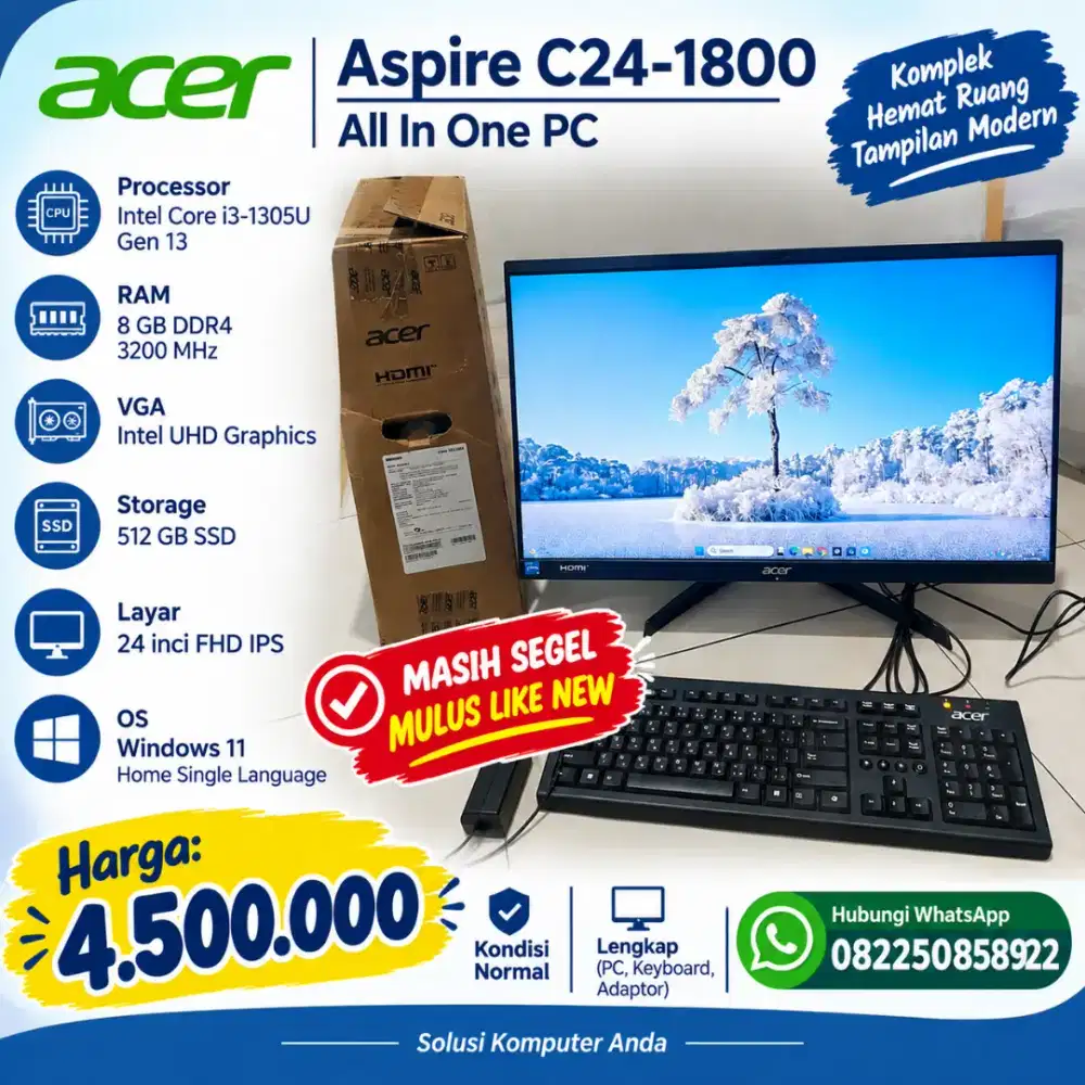 PC aio Acer Aspire C24-1800